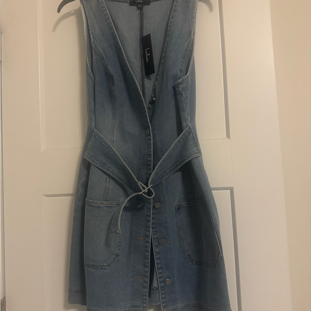 Lulu's Blue Denim Mini Dress